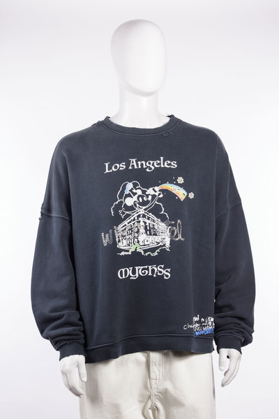 Sweatshirt Mythss Crewneck vintage black, Paly Hollywood