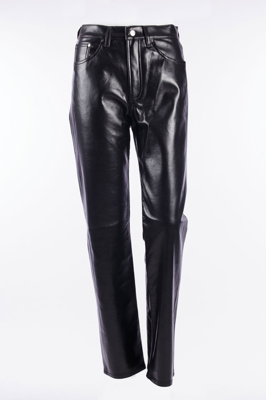 Lederhose Lana High Rise Vintage Straight A341-1285 black, Agolde