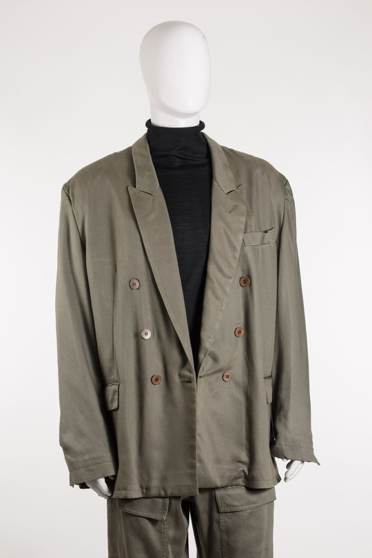 Sakko U78018032 Polleggio Double Breasted military green, MAGLIANO