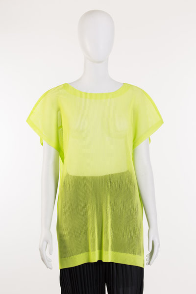 Shirt PP46-FT362 yellow/green, Pleats Please  Issey Miyake
