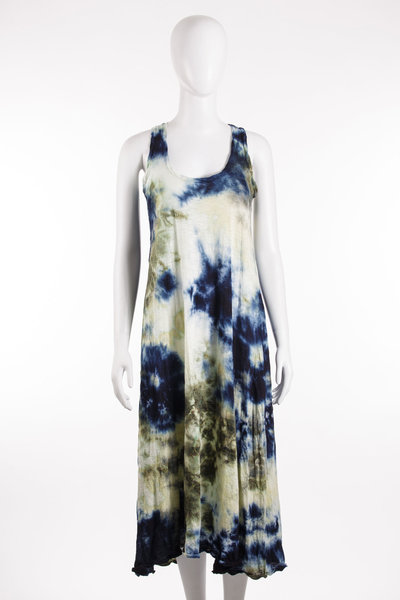 Kleid Ve Long Trapeze F mineral blue, GILDA MIDANI