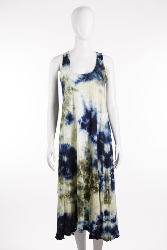 Kleid Ve Long Trapeze F mineral blue, GILDA MIDANI