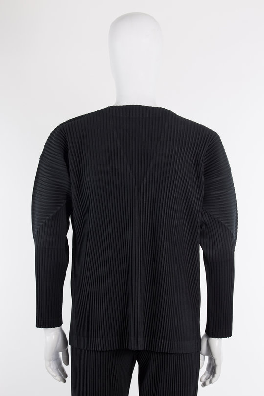 Jacke Cardigan HP39-JL441 black, Homme Plissé Issey Miyake