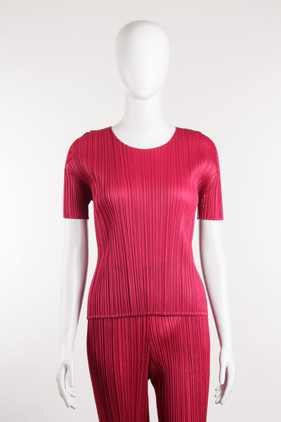 Shirt PP57-JK403 raspberry, Pleats Please  Issey Miyake
