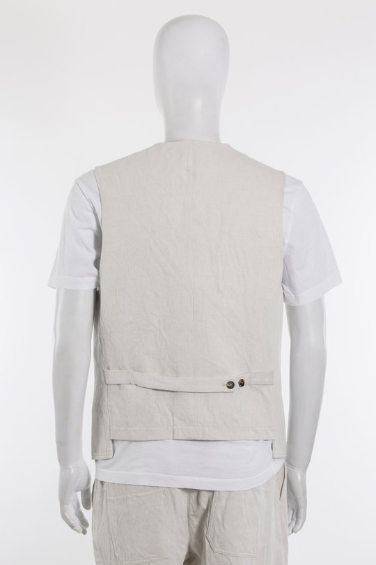 Weste UG063 waistcoat dirty white, Forme D'Expression
