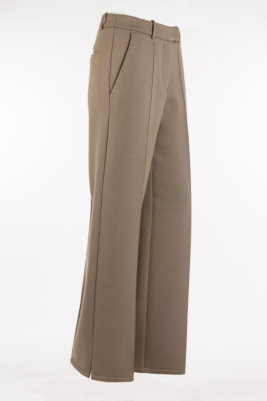 Hose Bonded Jersey Daddy´s Pants 19-1051049 taupe, Uli Schneider