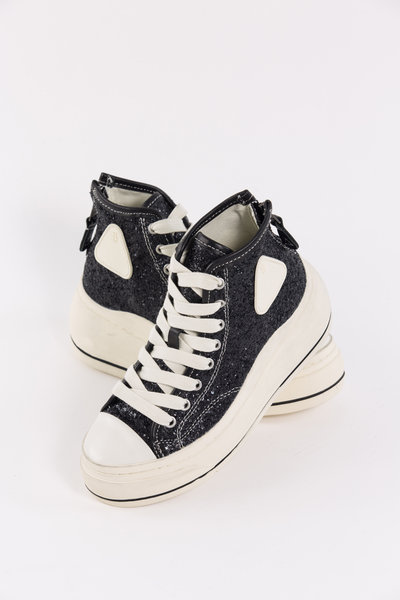 Sneaker Kurt High Top R13 S5029 black sparkle, R 13