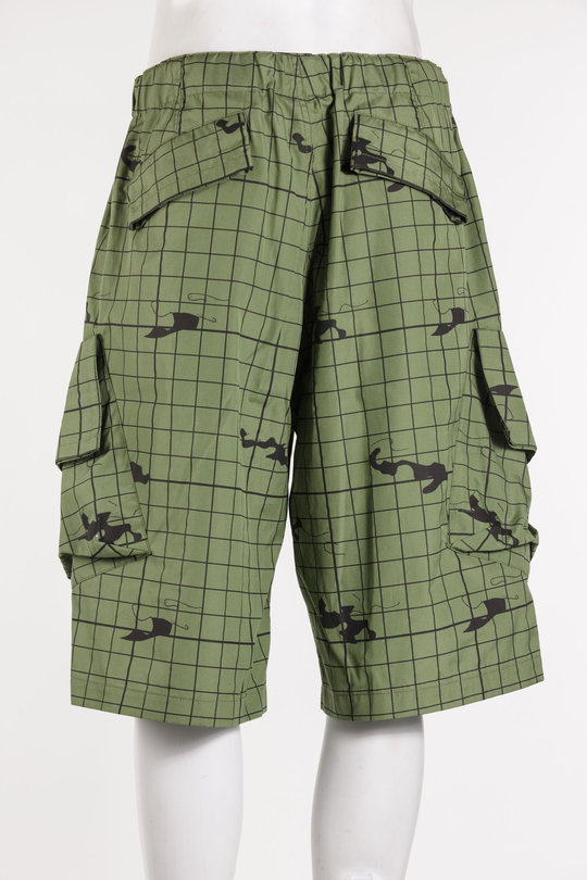 Shorts UP1F4510-1 green/black, Undercover
