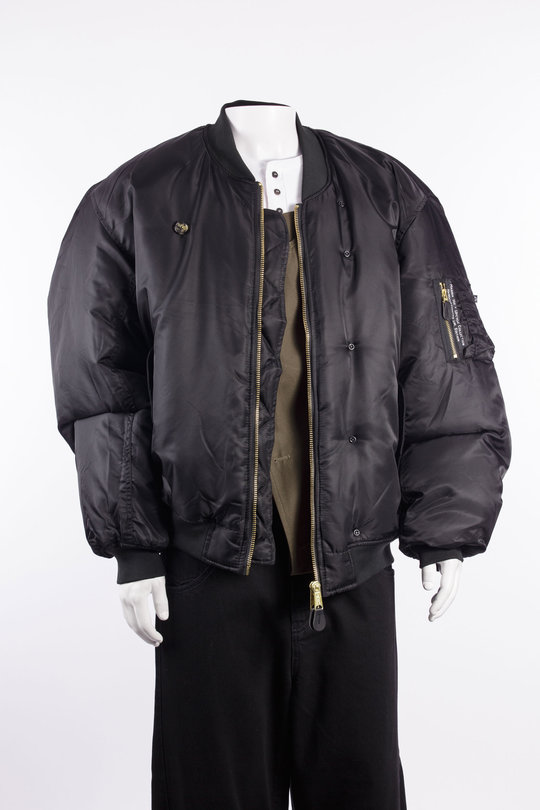 Jacke Customized Bomber Jacket + Lapel Insert black, Marina Yee