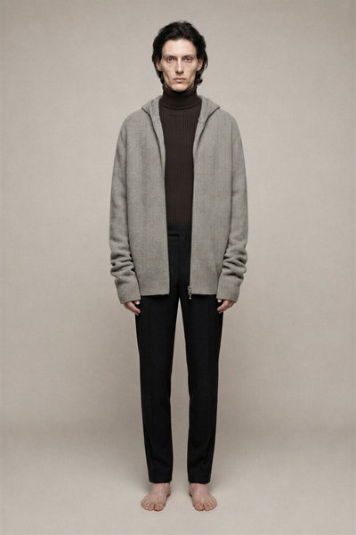 Jacke Zipped Hoodie RU02F4666 dust, Rick Owens