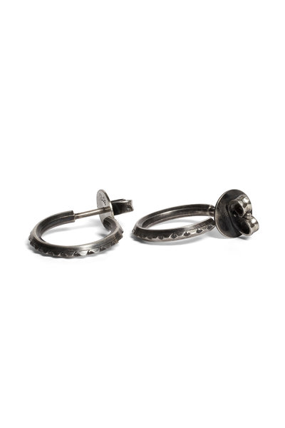 Ohrringe Hoop Studs Fine Scales M4502, Werkstatt Muenchen