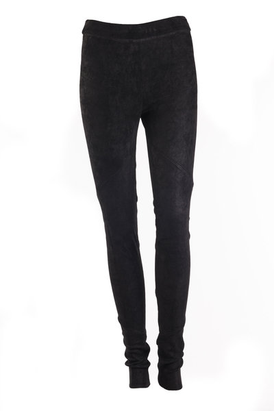 Hose Leder DL04CO black, Isabel Benenato