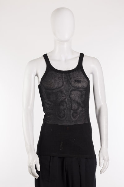 Tanktop Shirt Mesh Canotta black, MAGLIANO