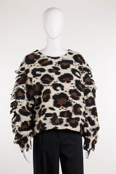 Pullover 19-1031618 Fringed Wool Sweater multi, Uli Schneider