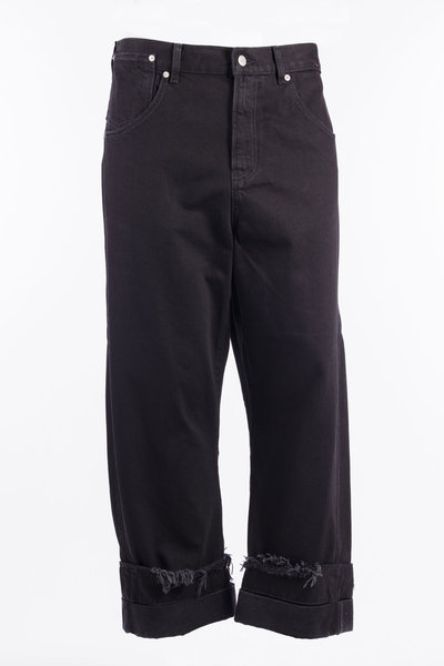 Hose Oversized Denim Trousers black, Marina Yee