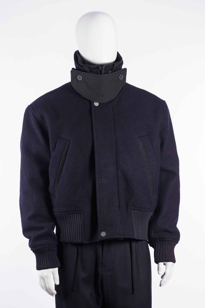 Jacke CGAW26WOJKT125 Washed Wool Flight Jacket navy, CRAIG GREEN
