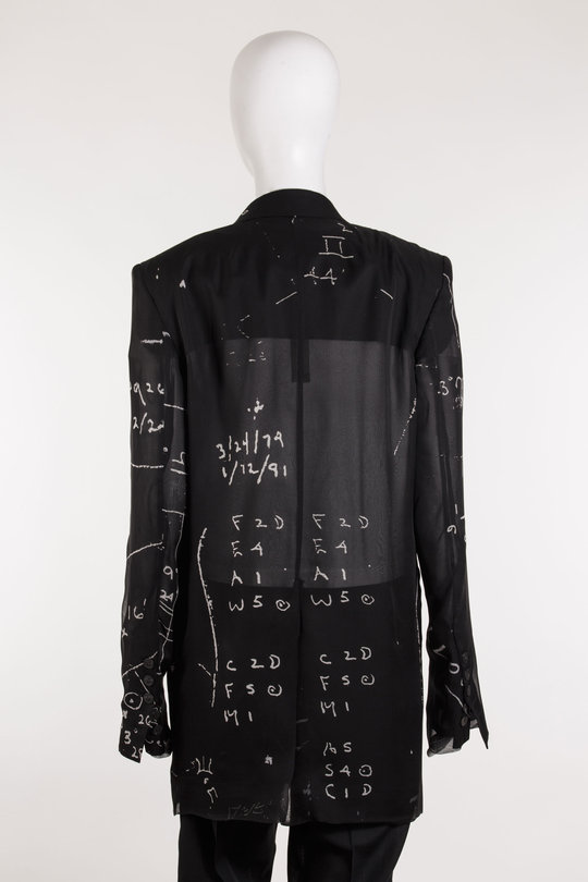 Blazer RP01F6752 SP1 Concordian Jkt black/milk, Rick Owens