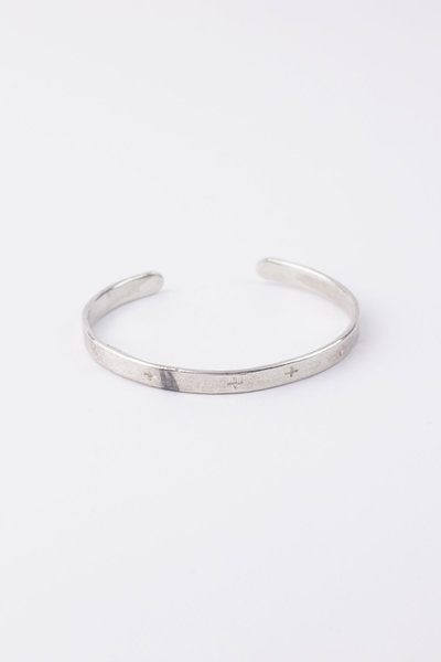 Armband thin cross carved silver bracelet AB15, M.A+ by Maurizio Amadei