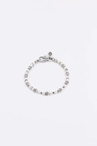 Armband Silber Triple Skulls Row 288.399 silver, ELFCRAFT