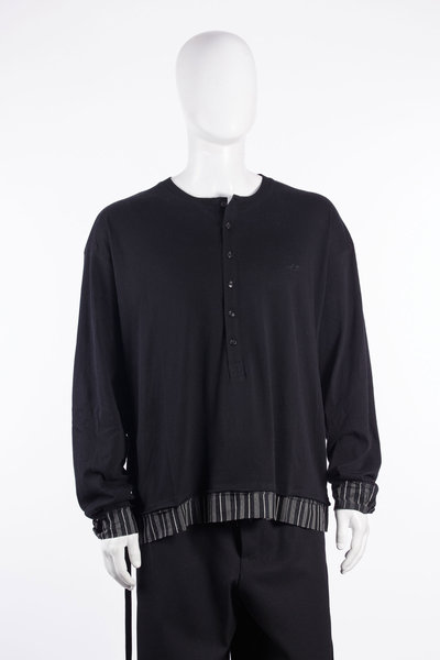 Longsleeve Las Relax Fit Boxy Serafi black, Ann Demeulemeester