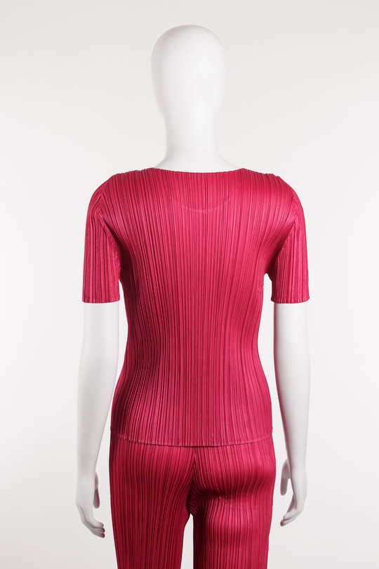 Shirt PP57-JK403 raspberry, Pleats Please  Issey Miyake