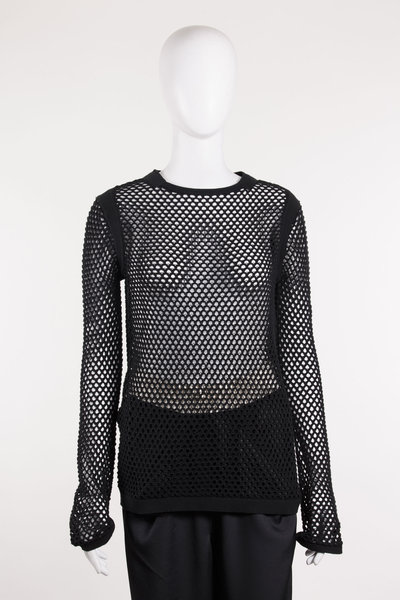 Pullover SB Mesh LS P02HW702 black, Helmut Lang