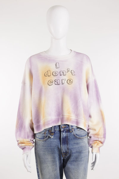Sweatshirt R13WK094 I Dont Care Cropped Crewneck multi, R 13