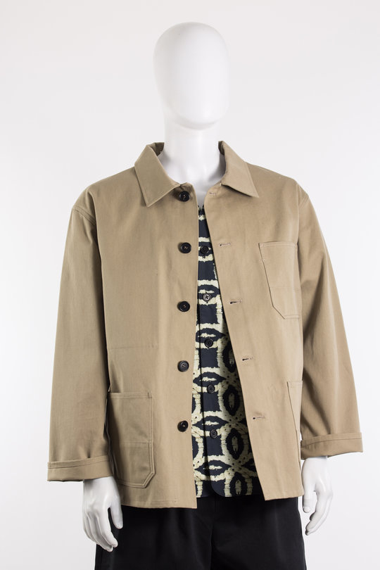 Jacke PAJ002-COCO016-966 BILL UNLINED MID WEIGHT COTTON WORKWEAR JACKET-BEIGE, Meta Campania Collective