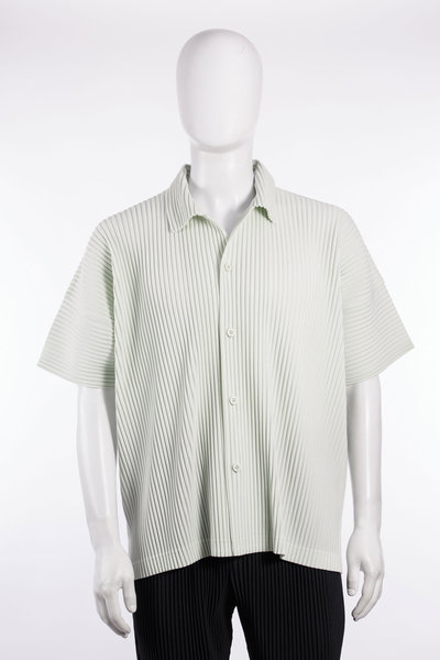 Hemd HP66-JJ051 pistachio, Homme Plissé Issey Miyake