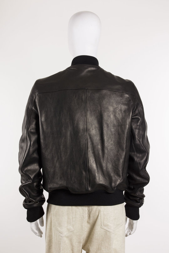 Lederjacke RU02E1749 LNV Bauhaus Flight black, Rick Owens