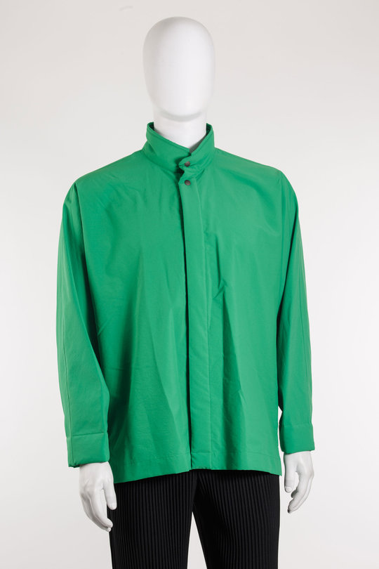 Hemd Hp58-FJ360 green, Homme Plissé Issey Miyake