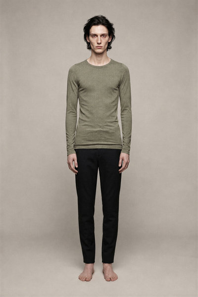 Longsleeve RU02F4231 RJGM LS TOP grey melange, Rick Owens