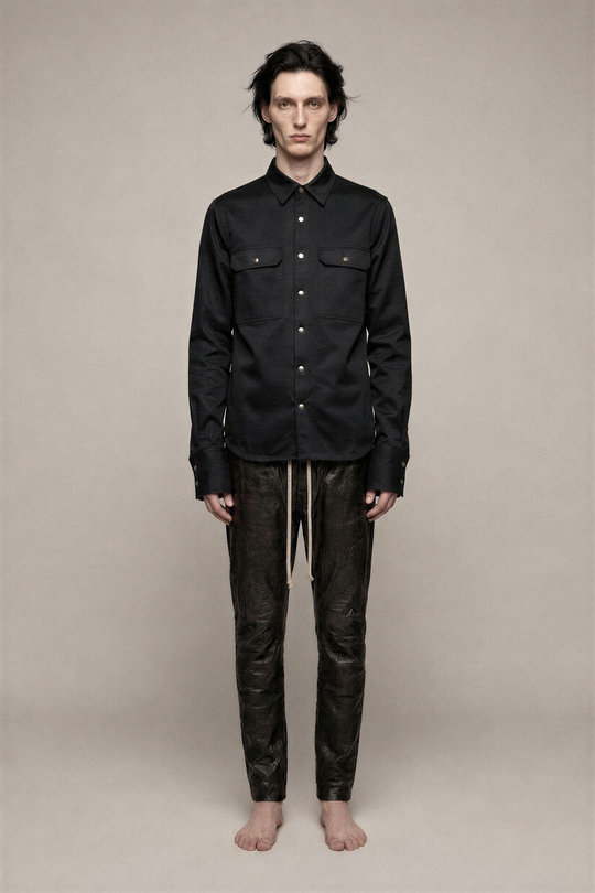 Hemd Outershirt RU01F2729 black, Rick Owens