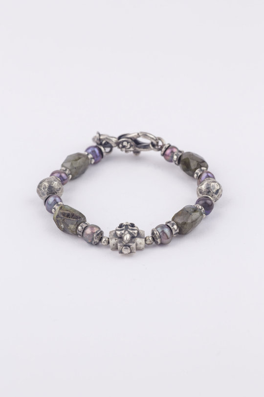 Armband 288601087B cross lily labradorit, ELFCRAFT