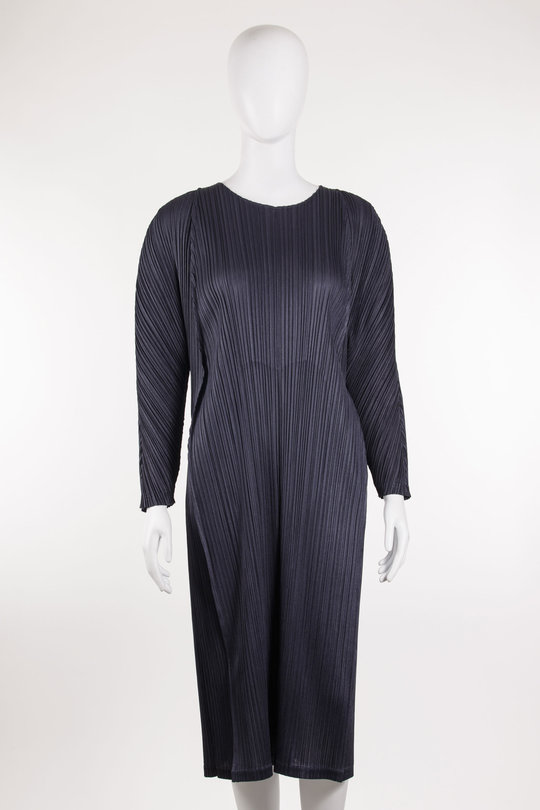 Kleid PP56-JH473 dark purple, Pleats Please  Issey Miyake