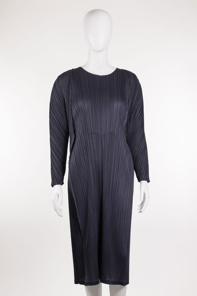 Kleid PP56-JH473 dark purple, Pleats Please  Issey Miyake