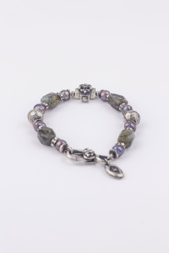 Armband 288601087B cross lily labradorit, ELFCRAFT