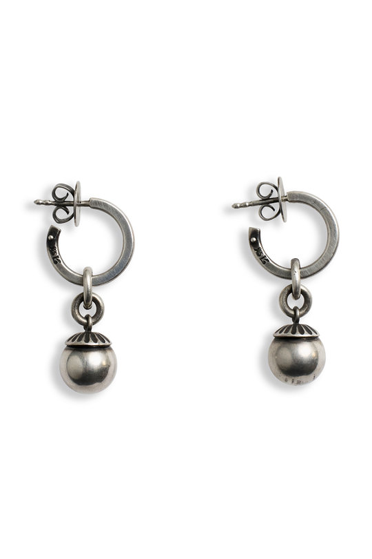 Ohrring m4504-hoop-studs-pearl, Werkstatt Muenchen