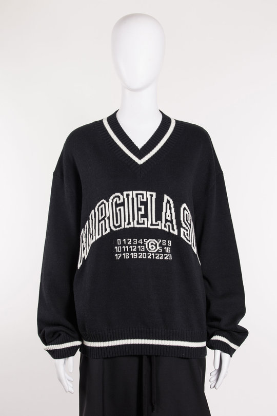 Pullover SH0HN0002 black/ white, MM6