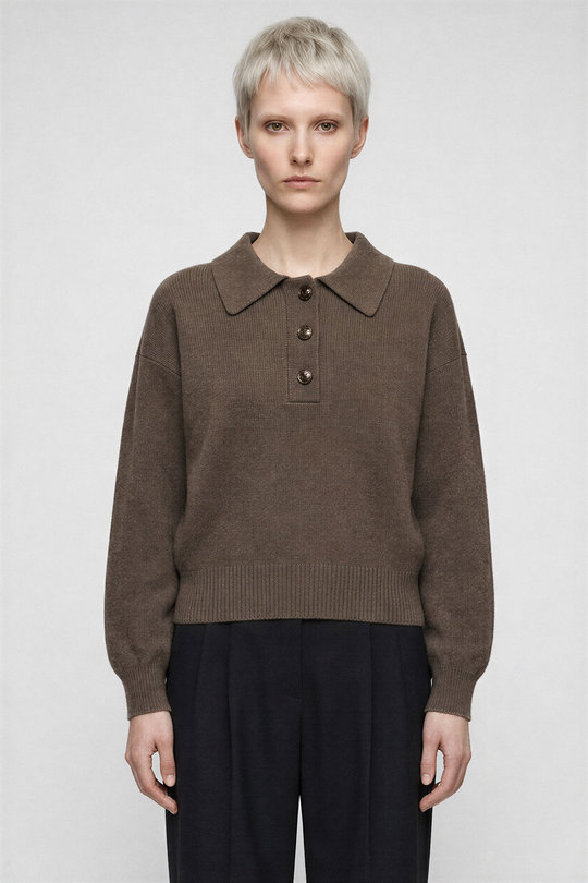 Pullover 2026054 Etta braun, Lisa Yang
