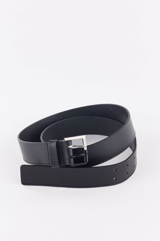 Gürtel Schwarz Silber Schnalle, MAISON MARGIELA