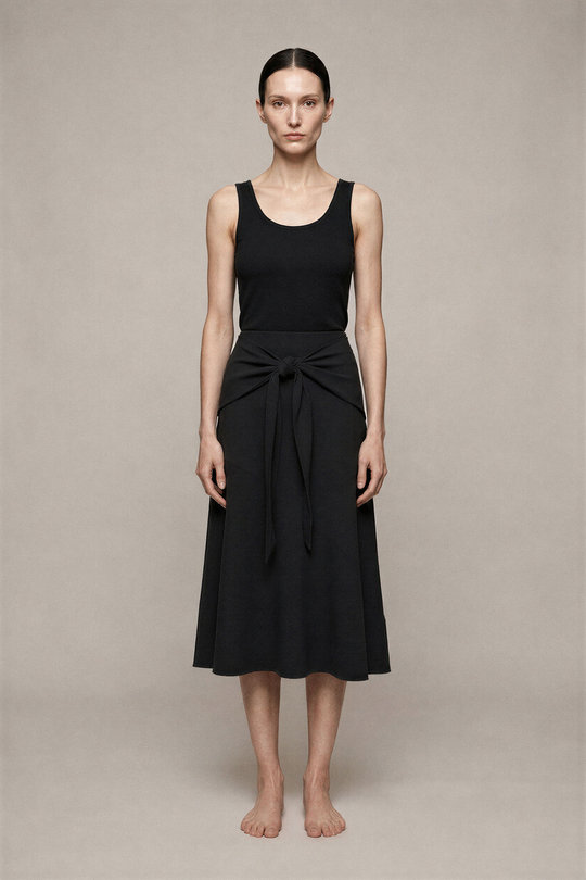 Rock RP01E7372 Y Strutter Skirt black, Rick Owens