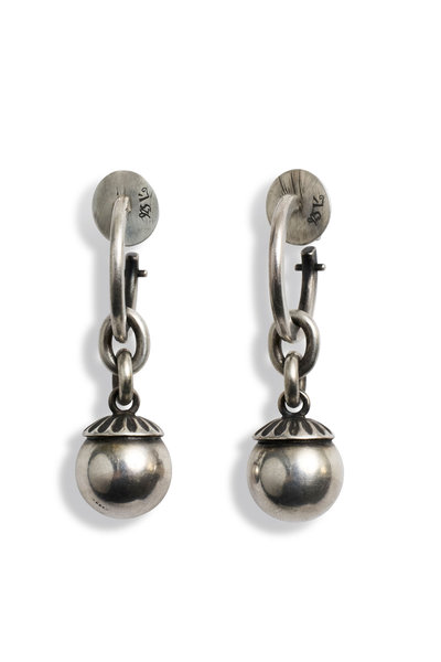 Ohrring m4504-hoop-studs-pearl, Werkstatt Muenchen