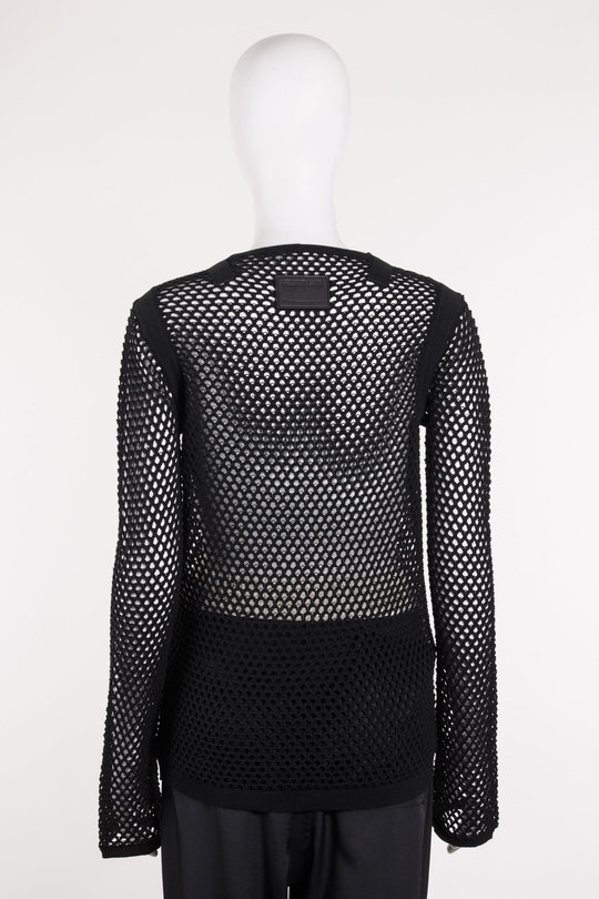 Pullover SB Mesh LS P02HW702 black, Helmut Lang