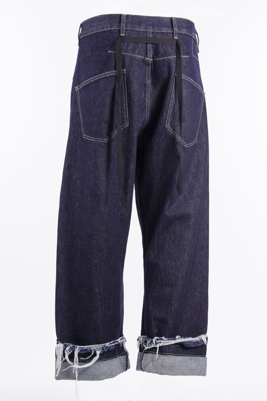 Hose Oversized Denim Trousers dark blue, Marina Yee