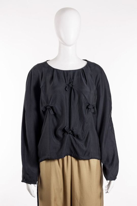 Bluse Tec Silk Knot 20-1030807 black, Uli Schneider