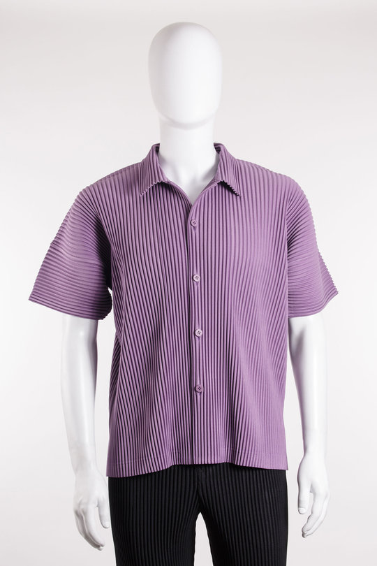 Hemd HP56-JJ117 lavendel, Homme Plissé Issey Miyake