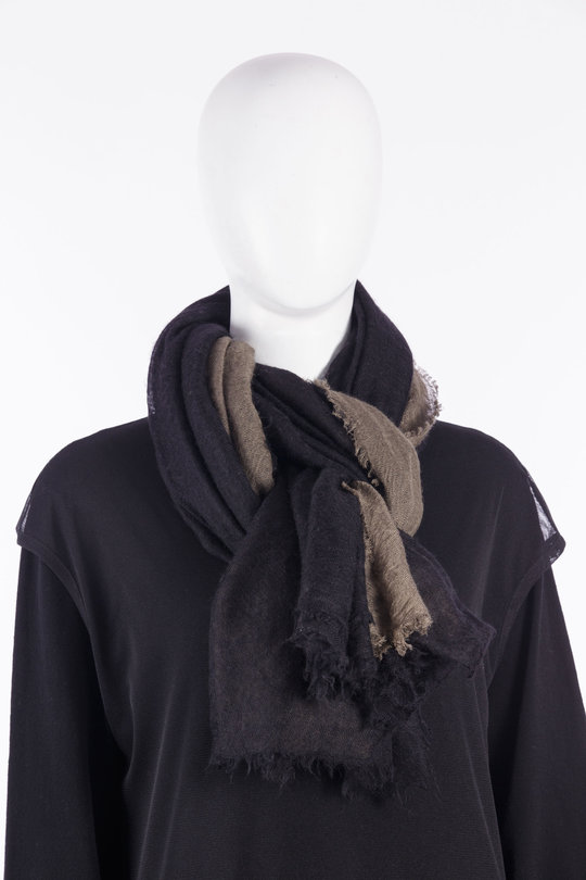 Schal W26715P-W black/brown, Frenckenberger
