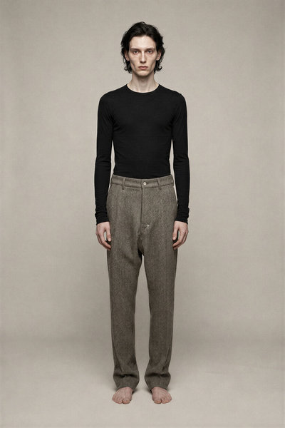 Hose RU02F4348 WBI Joris Pants black melange, Rick Owens