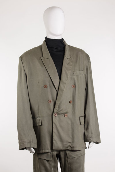 Sakko U78018032 Polleggio Double Breasted military green, MAGLIANO